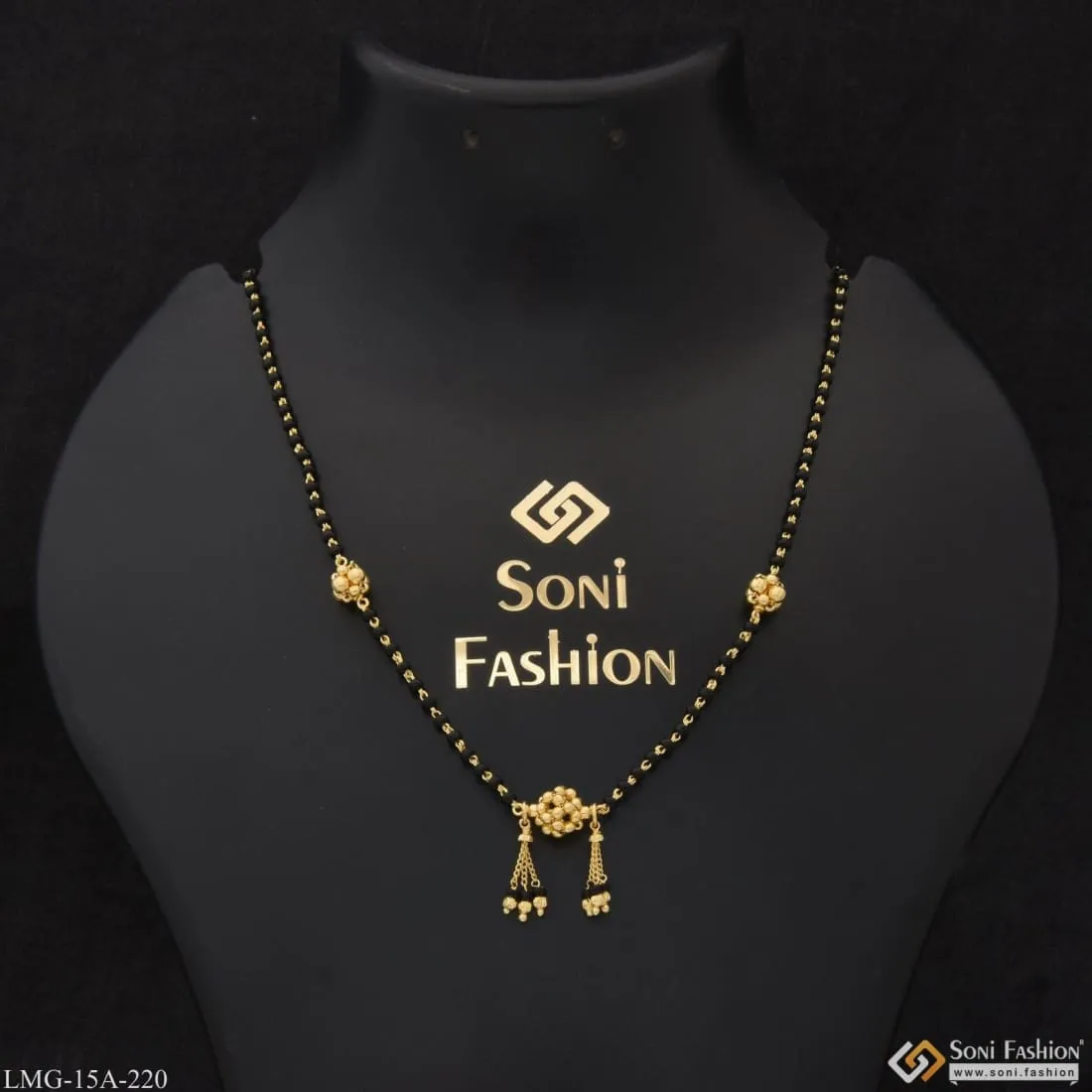 1 Gram Gold Plated Gorgeous Design Cool Design Mangalsutra for Women - Style A220