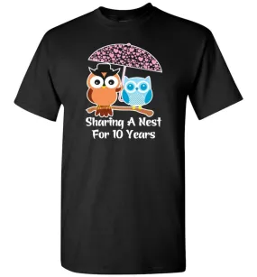 10 Years Wedding Anniversary Gifts Valentine's Day T-Shirt