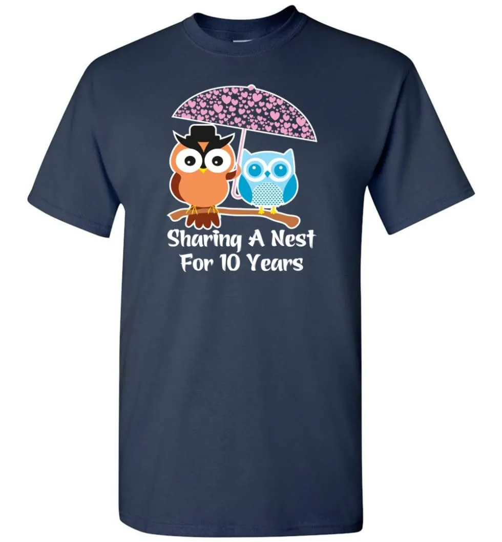 10 Years Wedding Anniversary Gifts Valentine's Day T-Shirt