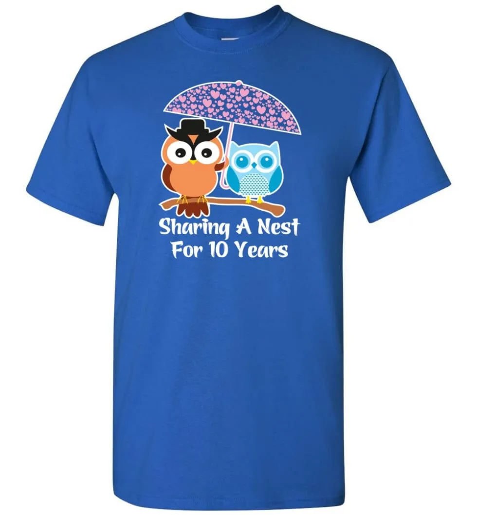 10 Years Wedding Anniversary Gifts Valentine's Day T-Shirt