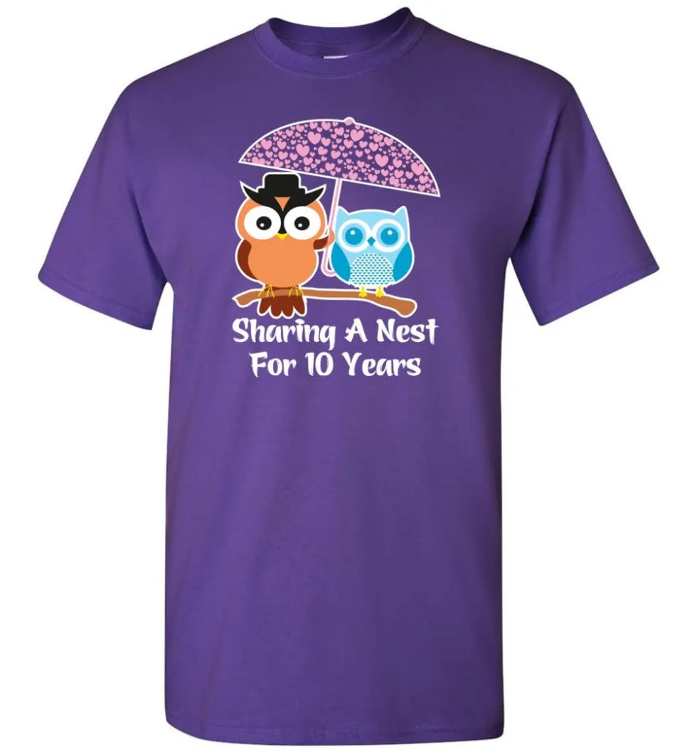 10 Years Wedding Anniversary Gifts Valentine's Day T-Shirt