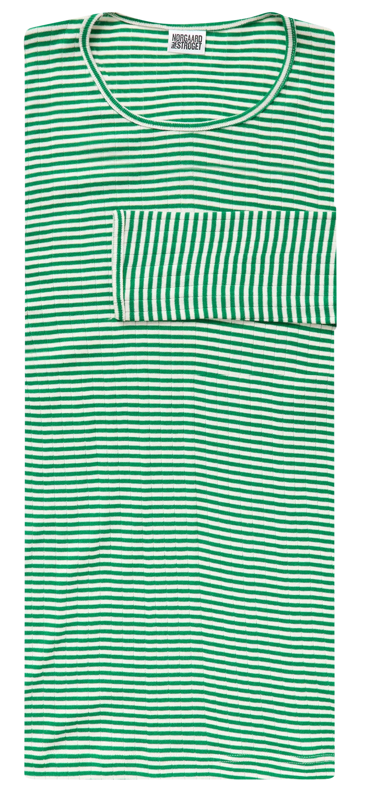 101 Fine Stripe, Green/Ecru