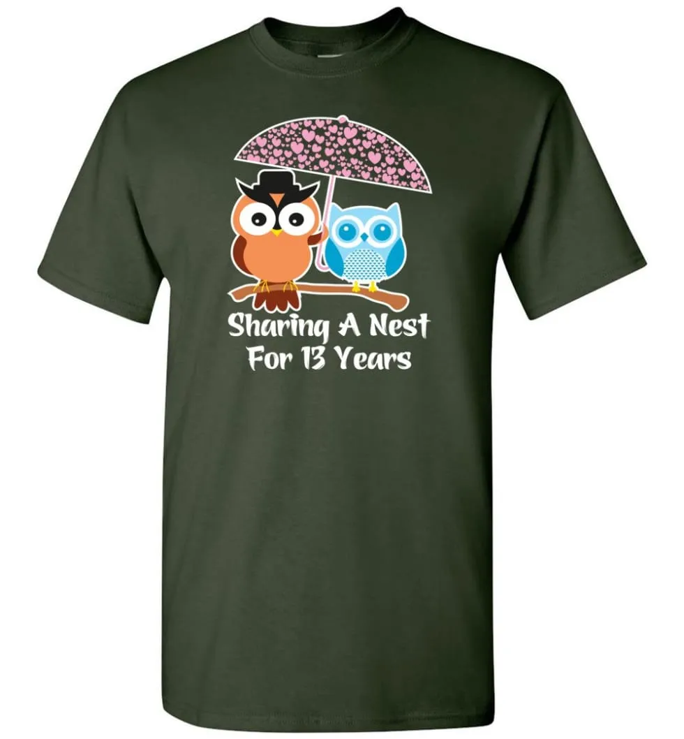 13 Years Wedding Anniversary Gifts Valentine's Day T-shirt