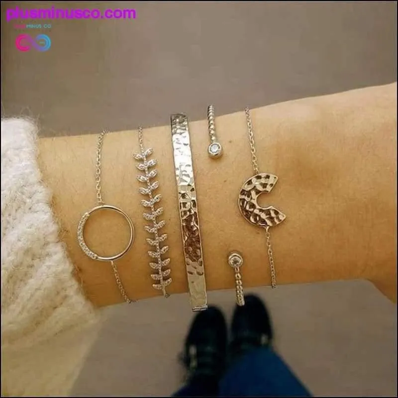 21 Style Women Fashion Moon Leaf Shell Cross Crystal