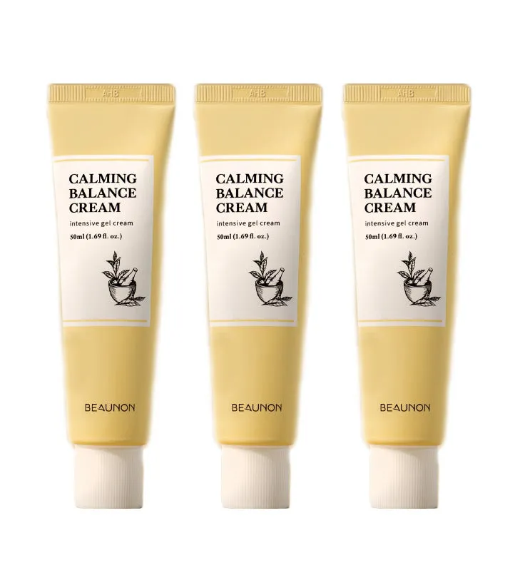 3 Pieces Beaunon Calming Balance Creams 50ml Facial Soothing Moisture Skincare Korean Best Popular Selling Beauty Face soothes hyaluronic acid Red Spots Trouble Cosmetics