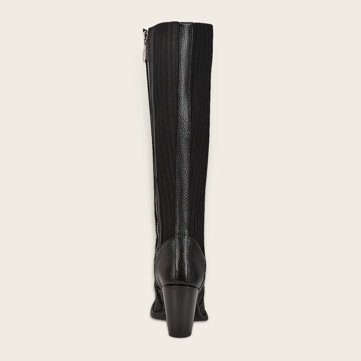 3F99MA - Cuadra black western cowgirl stingray knee high boots for women