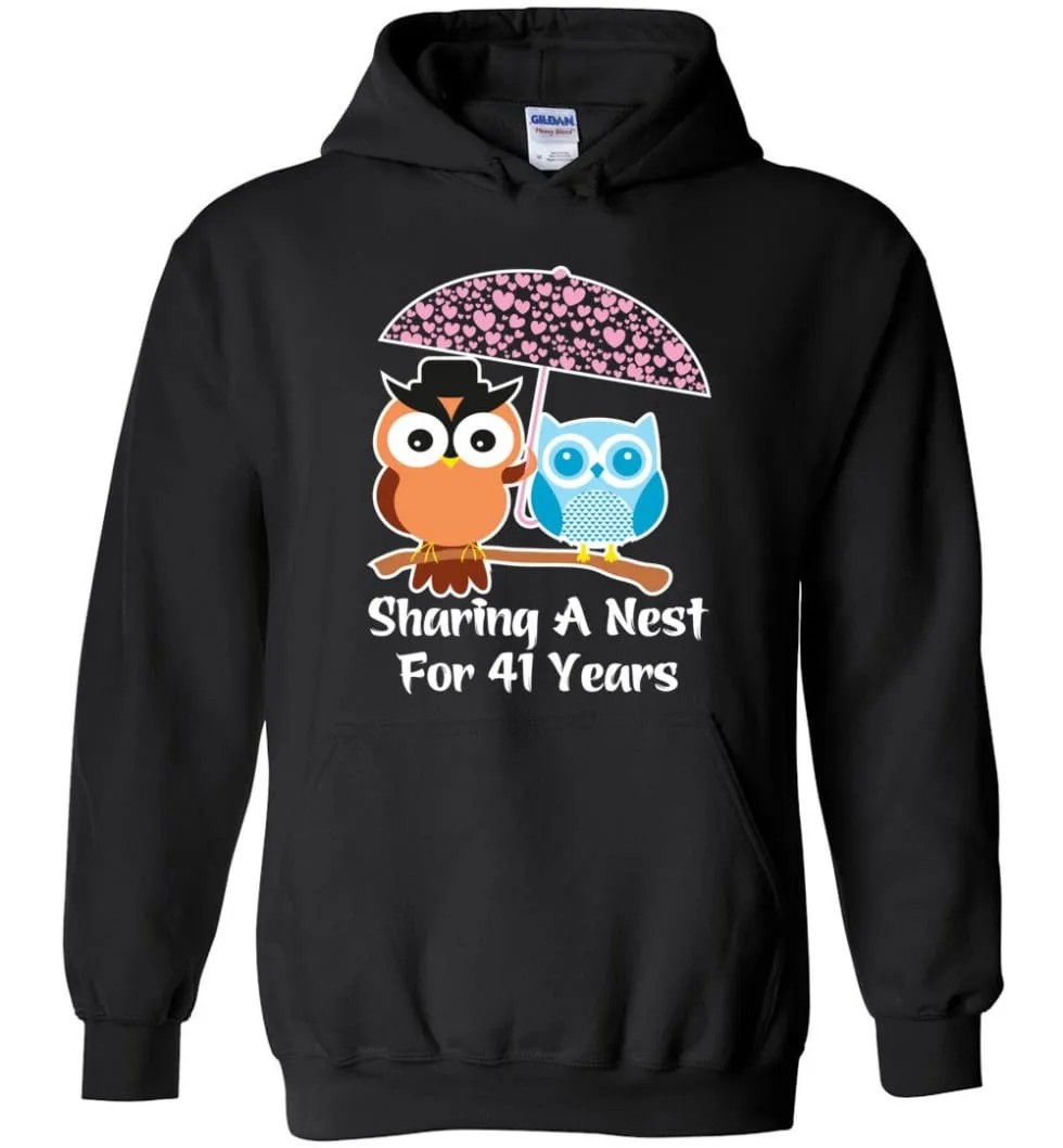 41 Years Wedding Anniversary Gifts Valentine's Day Hoodie