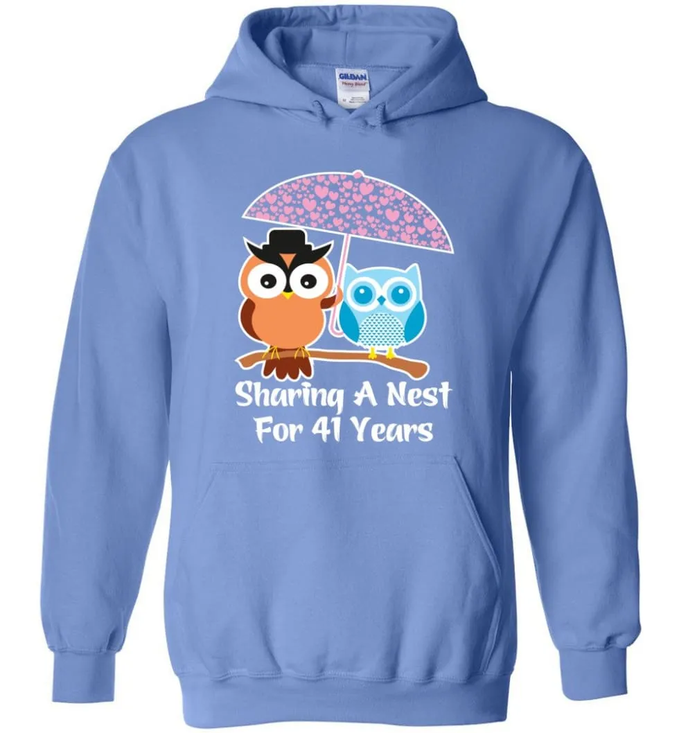 41 Years Wedding Anniversary Gifts Valentine's Day Hoodie