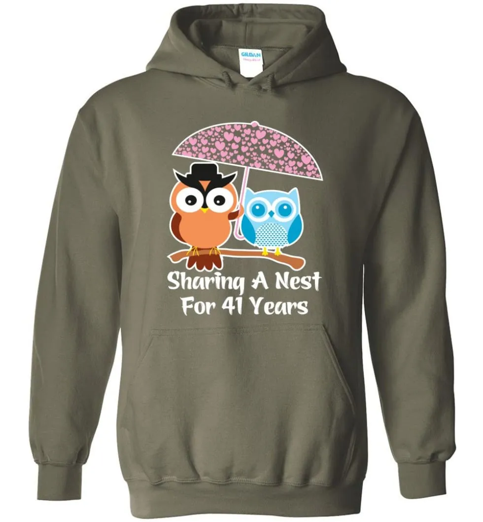 41 Years Wedding Anniversary Gifts Valentine's Day Hoodie