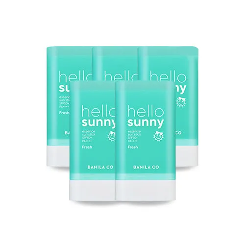 5 Pieces BANILA CO hello sunny essence sun stick Fresh SPF50  PA     Korean Cosmetics After Sunscreens UV Block for Face Body