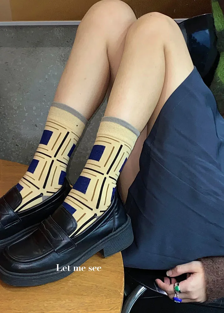 60's Pattern Classic Socks