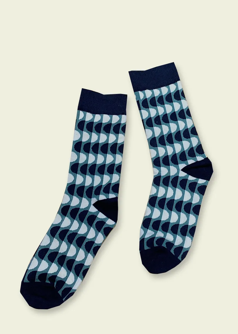 60's Pattern Classic Socks