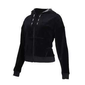 Aello Women Cotton Black Hoodie