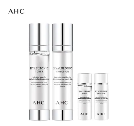 AHC Hyaluronic Skin Care Set Korean Womens Beauty Cosmetics Face Facial