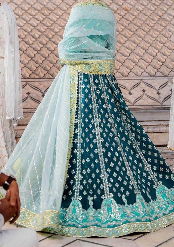 Akbar Aslam Eshana Pakistani Raw Silk Lehenga Choli