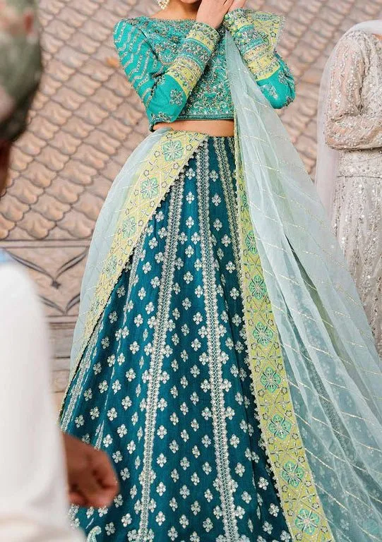 Akbar Aslam Eshana Pakistani Raw Silk Lehenga Choli