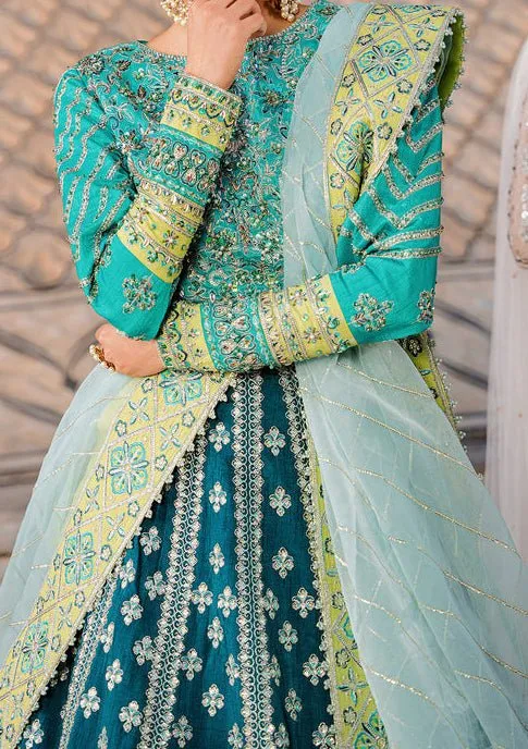 Akbar Aslam Eshana Pakistani Raw Silk Lehenga Choli