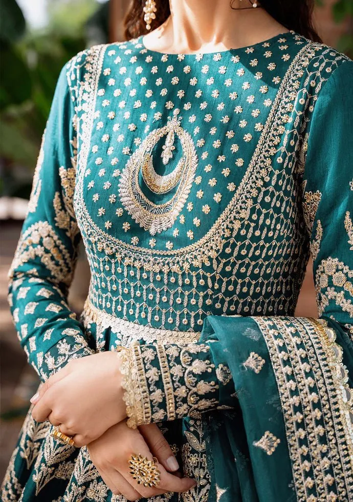 Akbar Aslam Jahanara Pakistani Raw Silk Anarkali