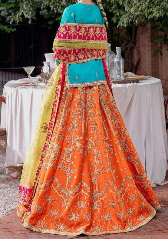 Akbar Aslam Maahru Pakistani Raw Silk Lehenga Choli