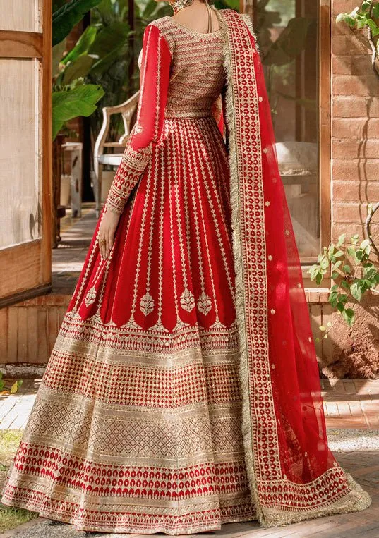 Akbar Aslam Nawazish Pakistani Raw Silk Lehenga Choli