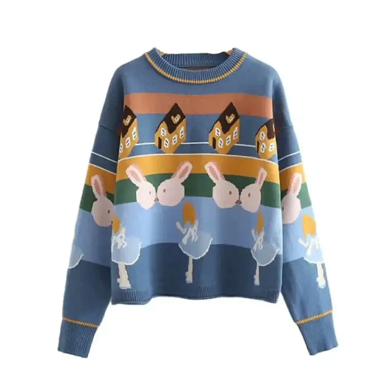 Alice In Wonderland Knitted Sweater