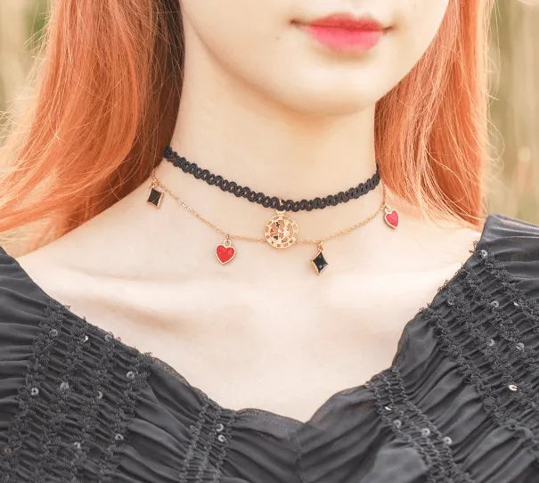 ''ALICE IN WONDERLAND'' LACE CHOKER BY60405