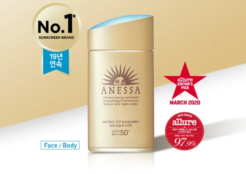 ANESSA Perfect UV Sunscreen Skincare Milk SPF50  60ml Korean Skincare