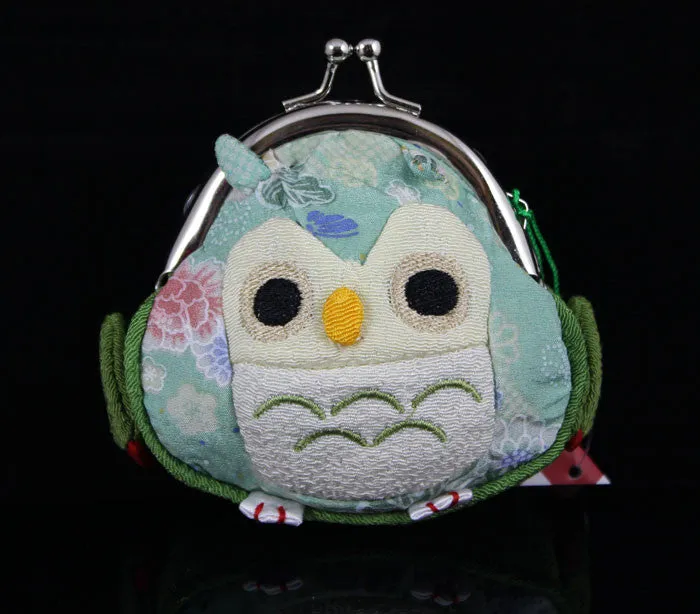 APRIQUE OWL Kimono Style coin purse