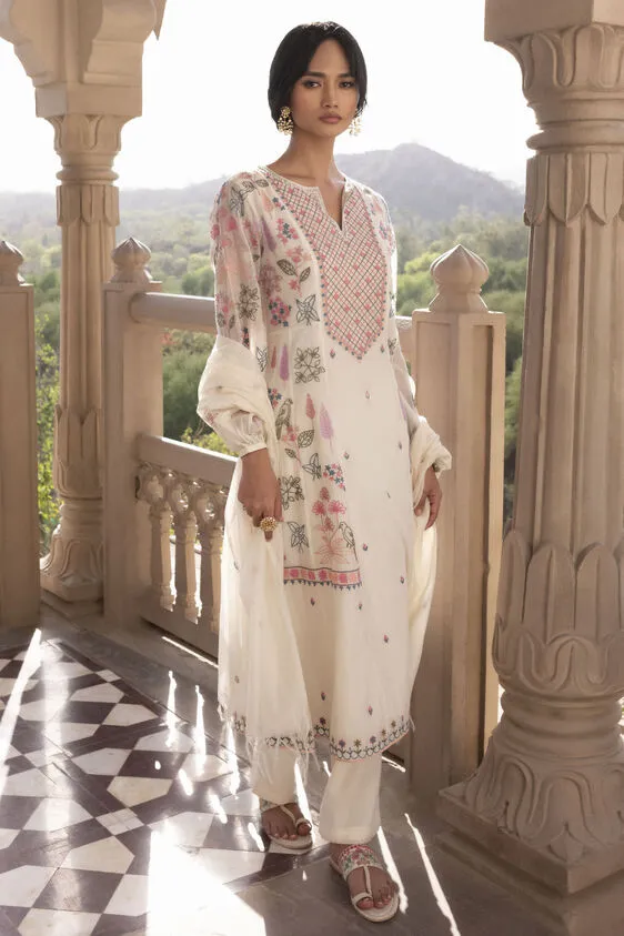 Arjana Kurta Set - Natural