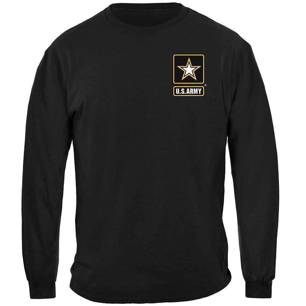 Army Strong Helicopter Soldier Black T-Shirt