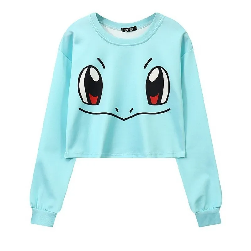 Autumn Harajuku Style Student Loose Blue Sweatshirt