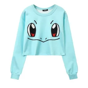 Autumn Harajuku Style Student Loose Blue Sweatshirt