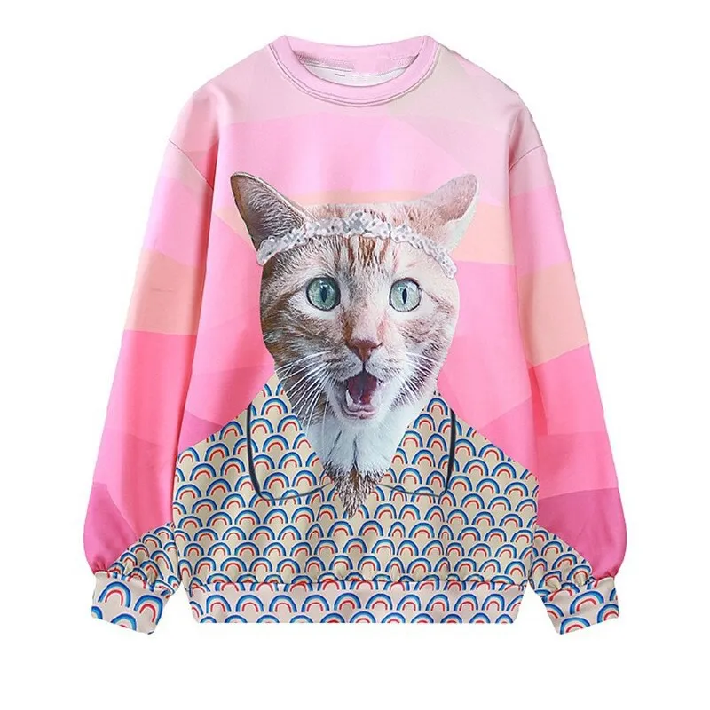 Autumn Winter Harajuku Cat Style Sweatshirt