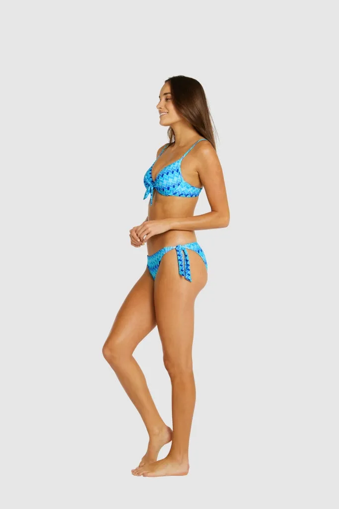 Baku Hipster Tie Side Bikini Bottom - Mosaic