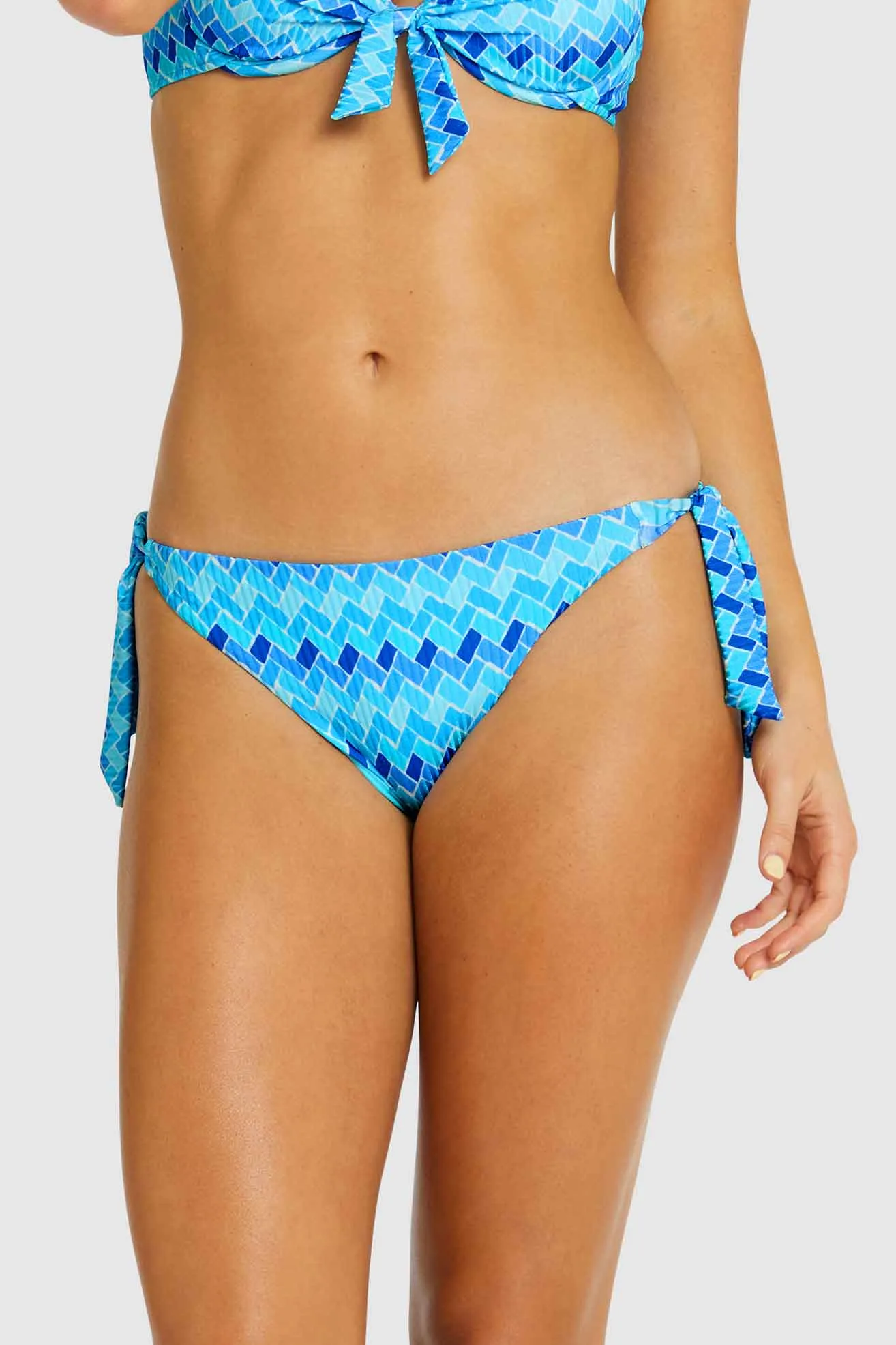 Baku Hipster Tie Side Bikini Bottom - Mosaic