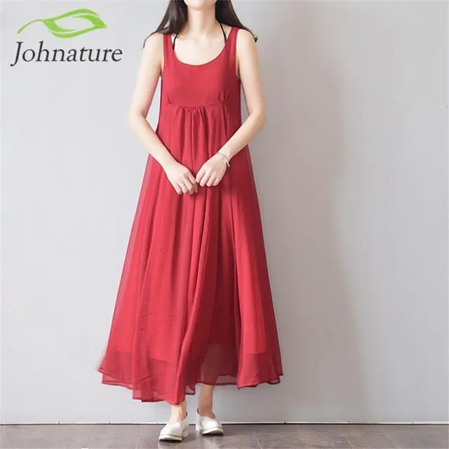 Beach Style Fashion Double Lolita Dress Women Johnature 7422771