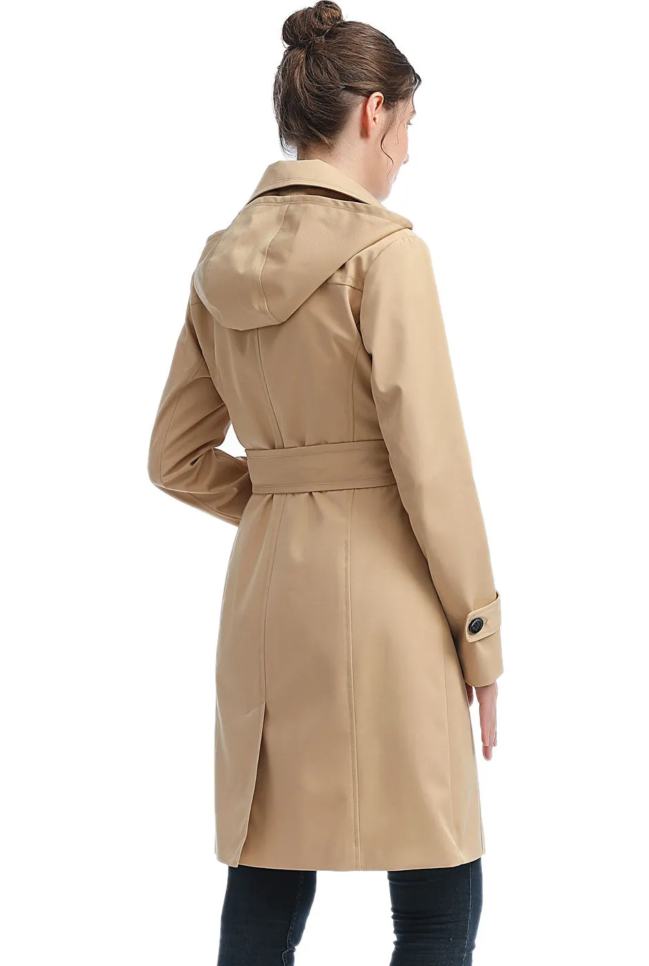 BGSD Women Eva Waterproof Hooded Trench Coat