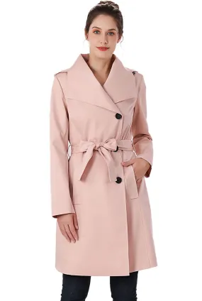 BGSD Women Jessie Waterproof Hooded Trench Coat