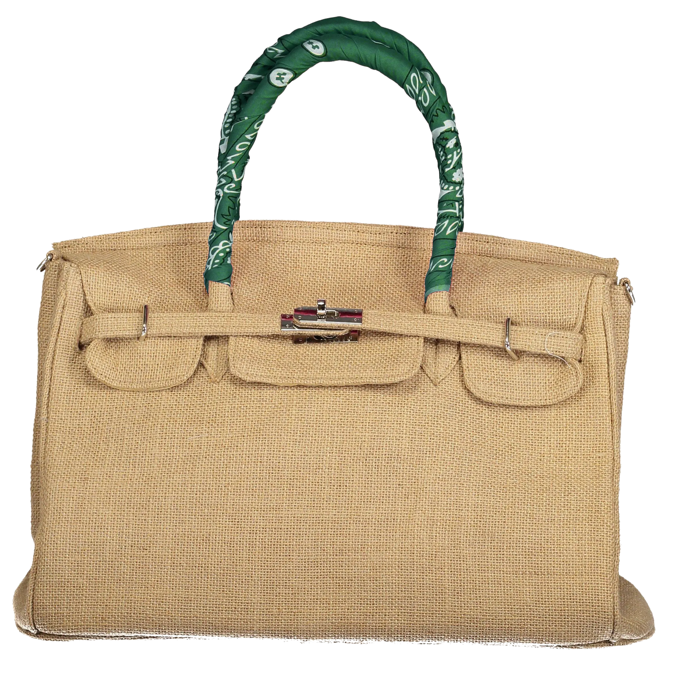 Birkin Style Jute Bag