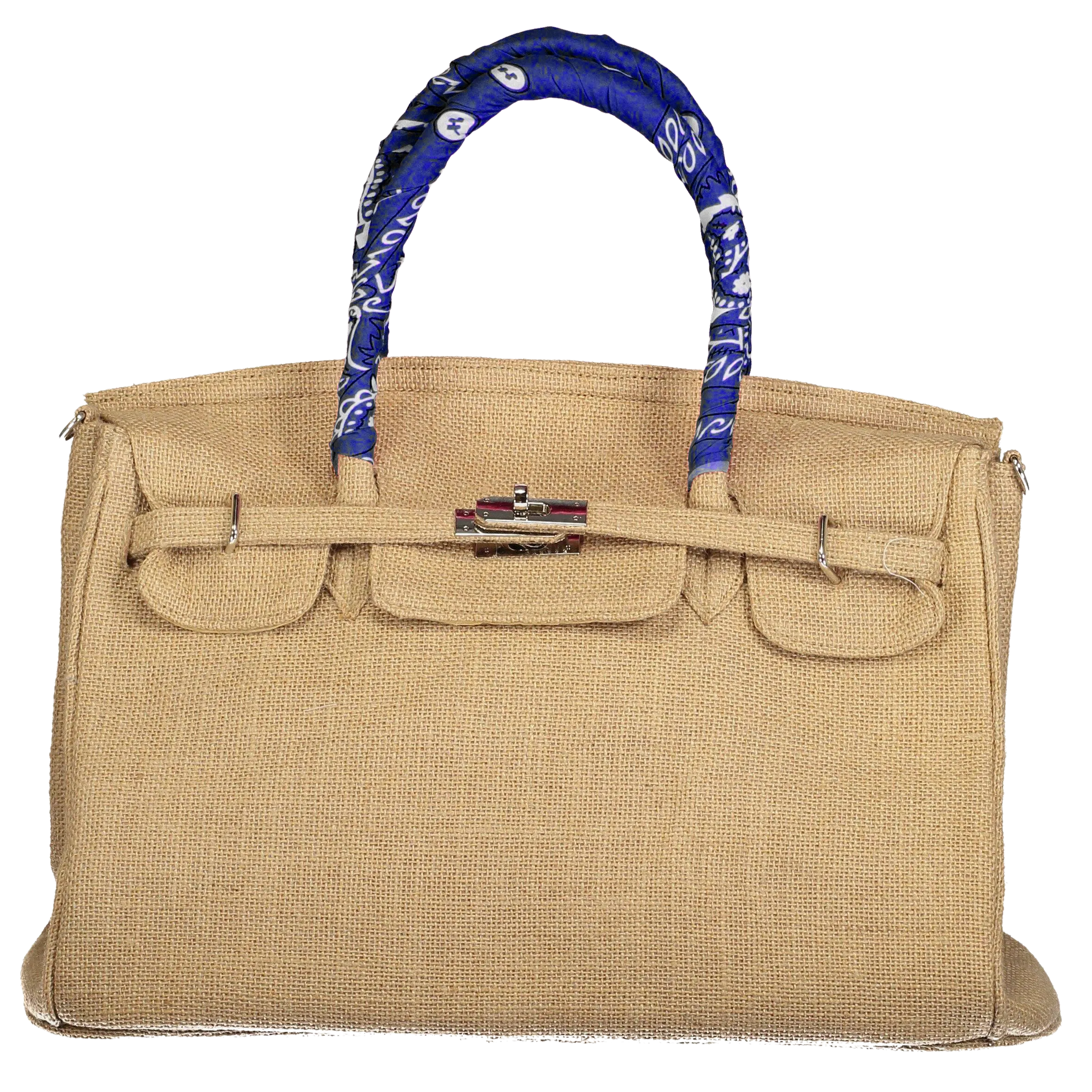 Birkin Style Jute Bag