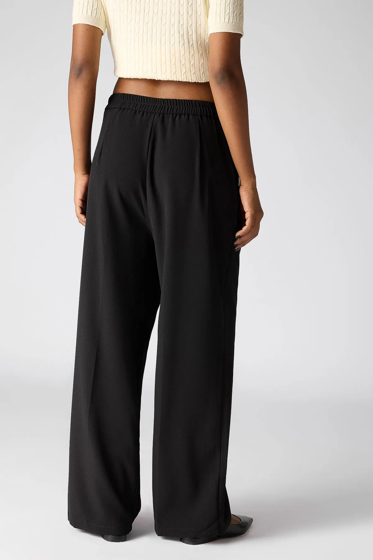 Black Tapered Korean Pants