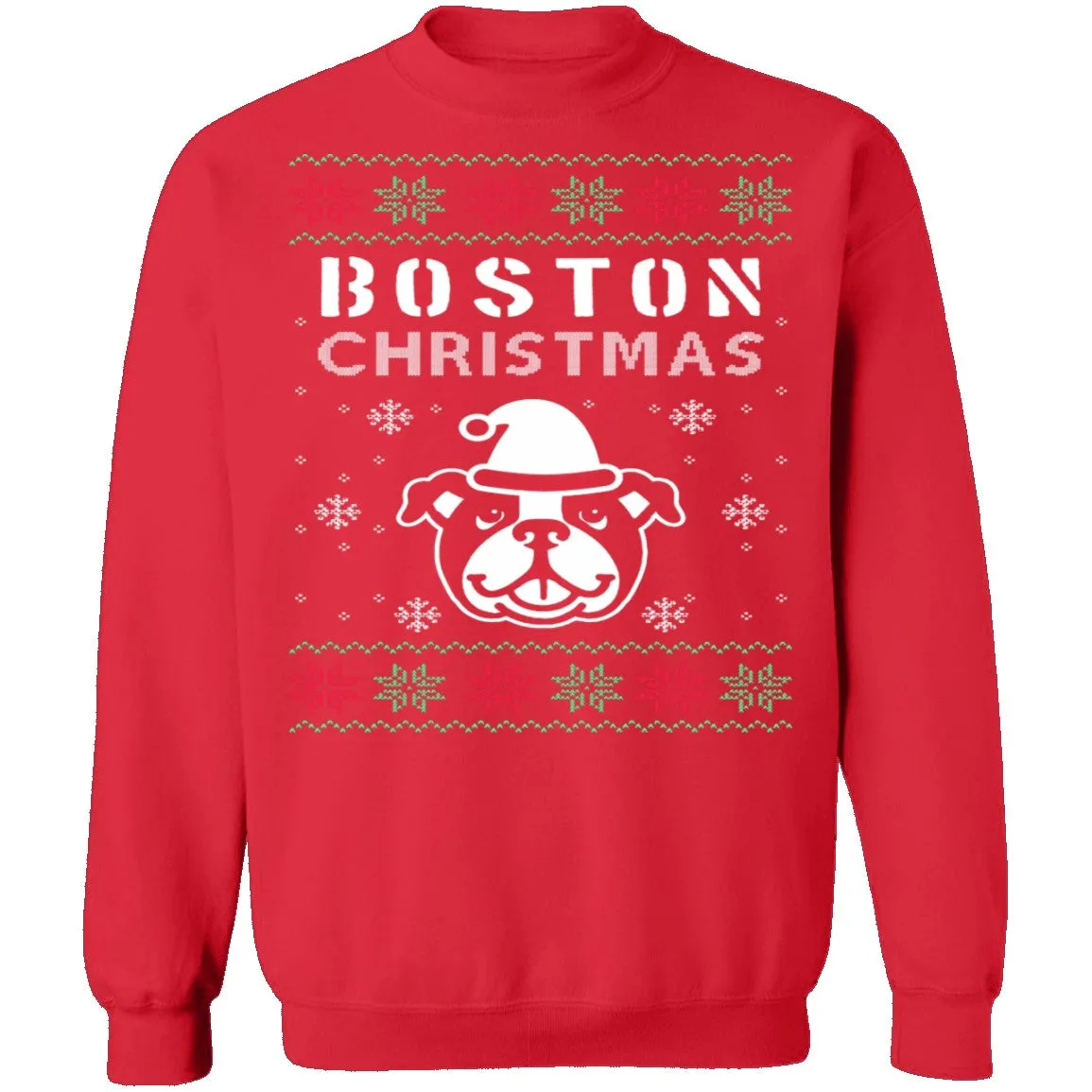 Boston Terrier Ugly Christmas Sweater