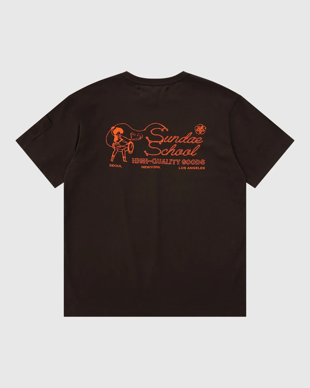 BROWN QUALITY COWGIRL T-SHIRT