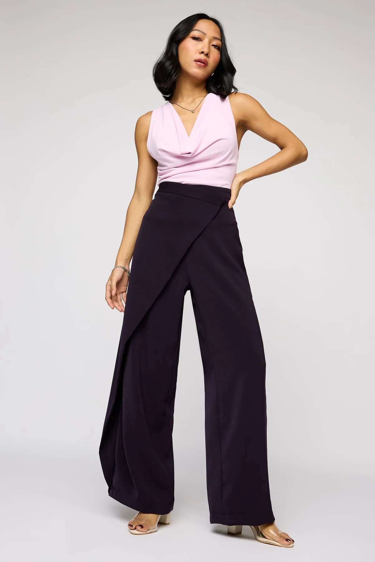 Cabernet Wine Pareo Korean Pants