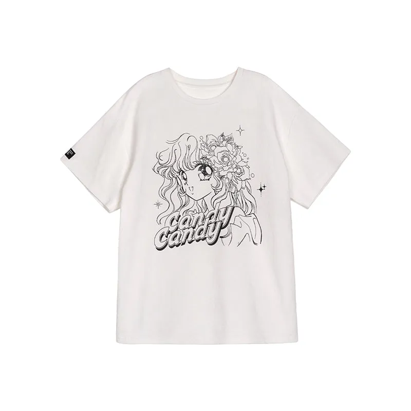 Candy Candy vintage anime graphic oversize t-shirt