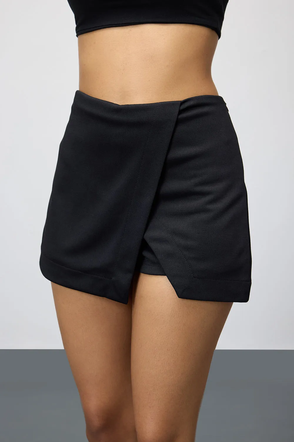 Caviar Black Korean Mini Skort