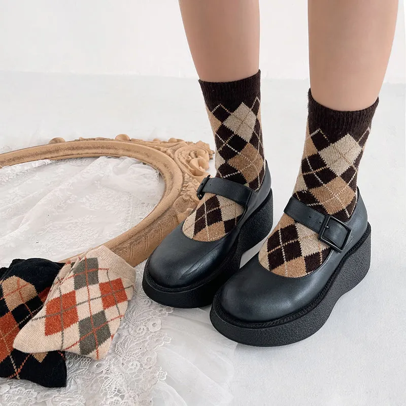 Classic Argyle ankle socks