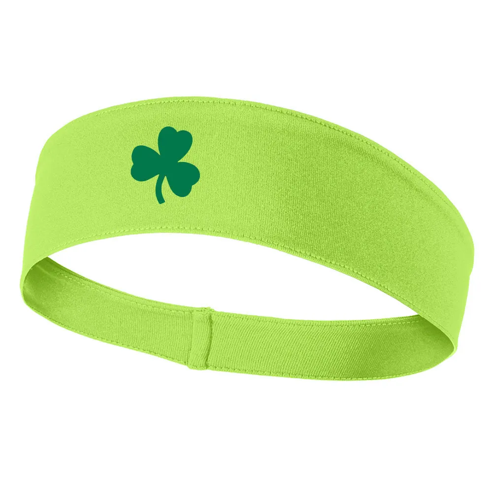 Clover Good Luck Symbol Graphic Printed Moisture Wicking Headbands for Men and Women