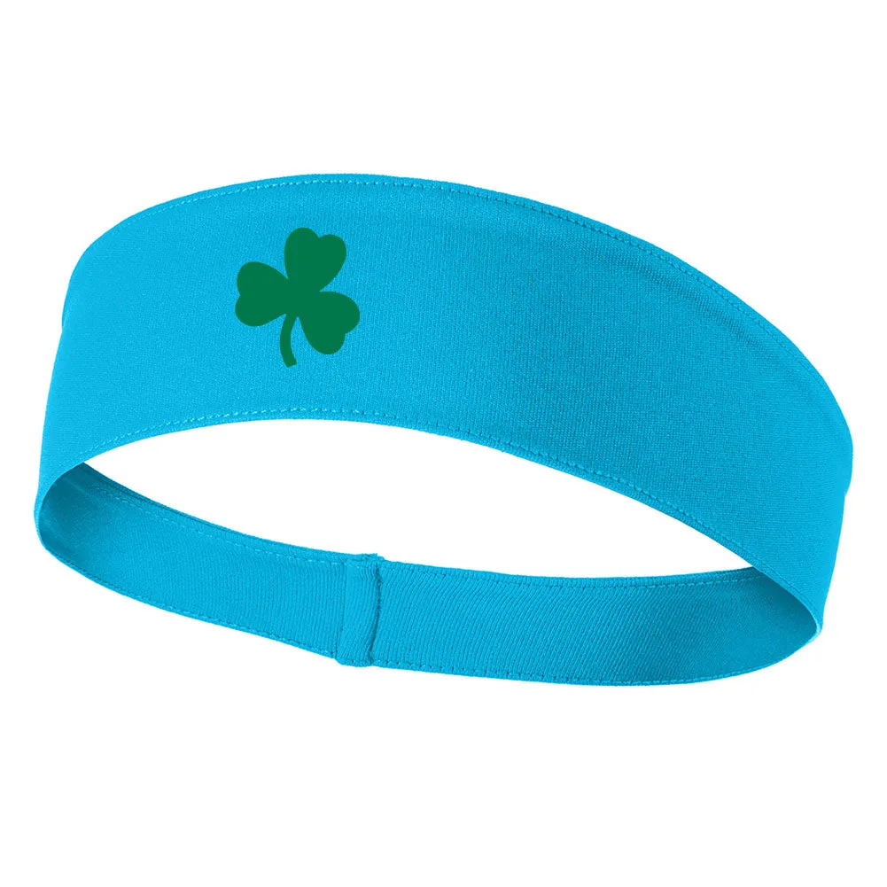 Clover Good Luck Symbol Graphic Printed Moisture Wicking Headbands for Men and Women