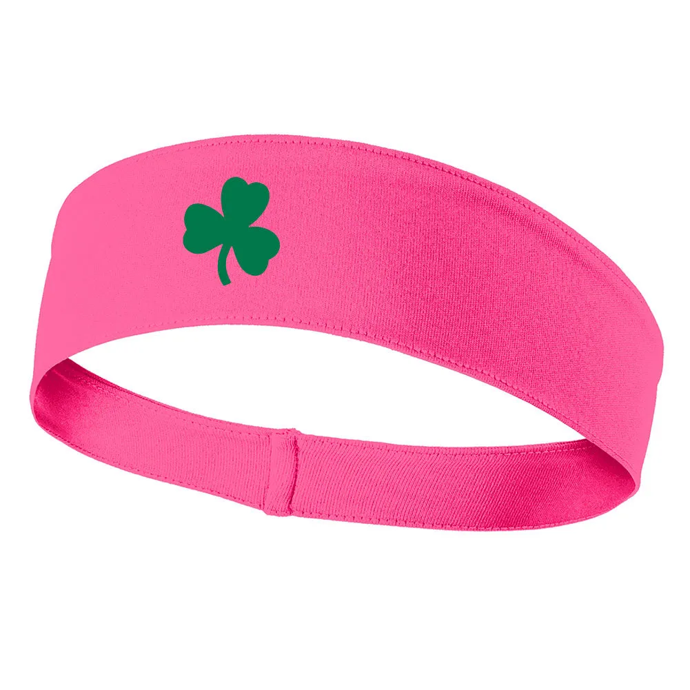 Clover Good Luck Symbol Graphic Printed Moisture Wicking Headbands for Men and Women